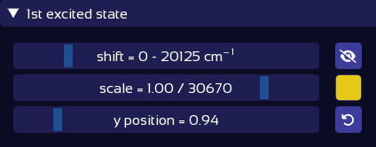 Spectrum slider controls